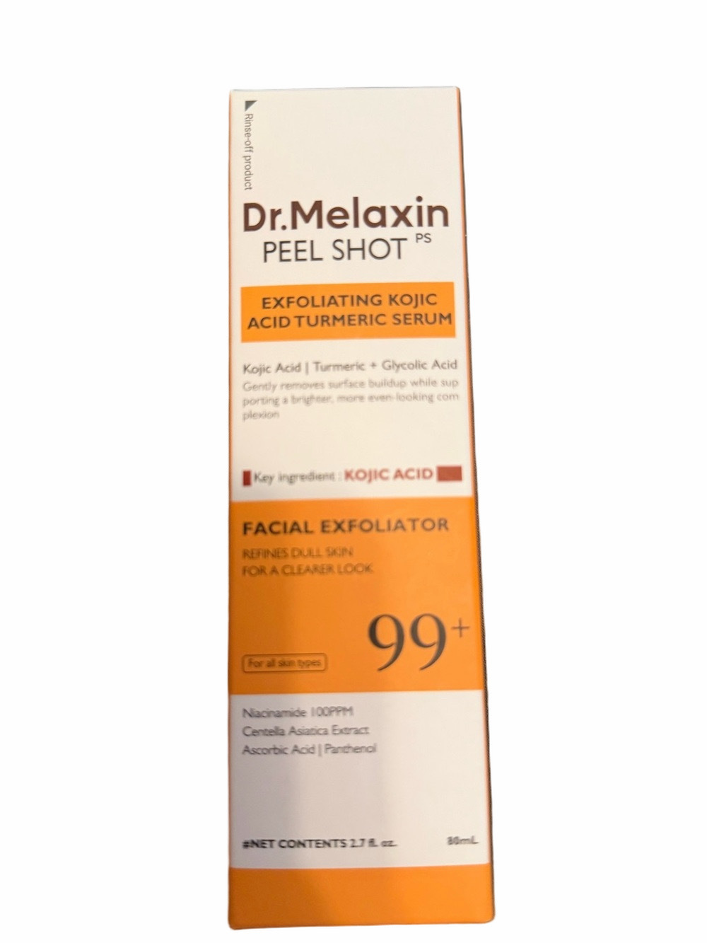 Dr Melaxin Peel Shot Exfoliating Kojic Acid Tumeric Serum New